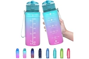 ‎ZOUNICH Zounich Trinkflasche Kinder Auslaufsichere 1L/700ml/500ml-BPA frei trinkflaschen Sport tritan Kunststoff Wasserflasche für Fahrrad, Schule, kohlensäure geeignet, spülmaschinenfest Sportflasche