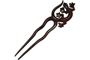 Island Piercings Haarnadel Handarbeit aus Holz Gecko HN277