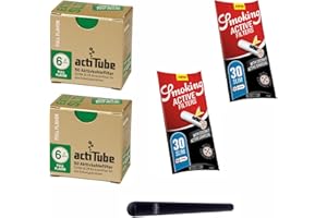 Smoking Slim 6 mm Activated Carbon Filter with Free Kogu J.H?lle (2 x Smoking 30 and 2 x ActiTube 50)