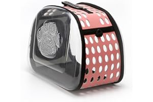 PETCUTE Trasportino per Cani Borsa per Gatti Trasparente Borsa da Viaggio per Gatto Animali di Piccola Taglia