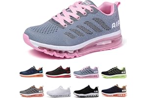 HUYSFIKA Men Women Running Shoes Air Cushion Trainers Breathable Lightweight Ladies Trainers 3.5-10 UK