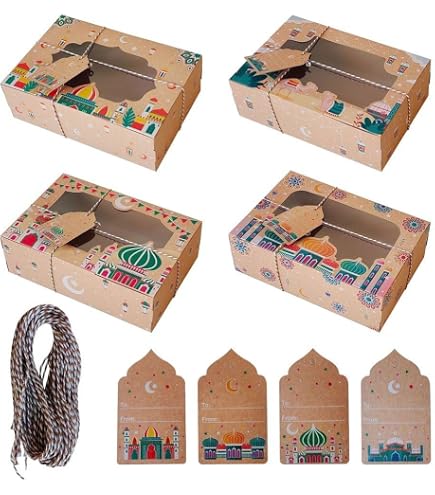 Eid Mubarak Goodie Boxes 24 Pcs Eid Mubarak Gift Box Bonbons Au Chocolat Boîte De Bonbons