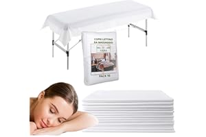 XARA Copri Lettino da Massaggio TNT non Regolabile - 80x200cm - Pack 10 - Lenzuola Monouso non Regolabile - Coprilettino da Massaggio - Copri Lettino Estetista