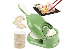 KFDDRN Dumpling Maker, Teigtaschenformer, 2 in 1 Gyoza Maker,Maultaschen Former, Manuelle Ravioli Ausstecher Für Küche Dumpling, Ravioli, Machen