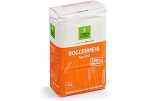 ‎BROTZUTATEN EINFACH GUTES BROT BACKEN 10x 1kg RoggenmehlType 1150 ÄhrenGlück regional* und nachhaltig produziert,