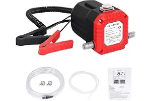 FreeTec Oljebyte pump utsugare, 12 V 60 W olja diesel vätskeutsugningspump, oljespridningspump, oljeöverföringspump för bil motorcyklar båtar ATV