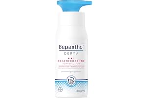 ‎BEPANTHOL Bepanthol DERMA Regenerierende Körperlotion, Körperpflege für empfindliche und sehr trockene Haut, dermatologisch getestete Feuchtigkeitscreme mit Dexpanthenol, 400 ml Pumpspender