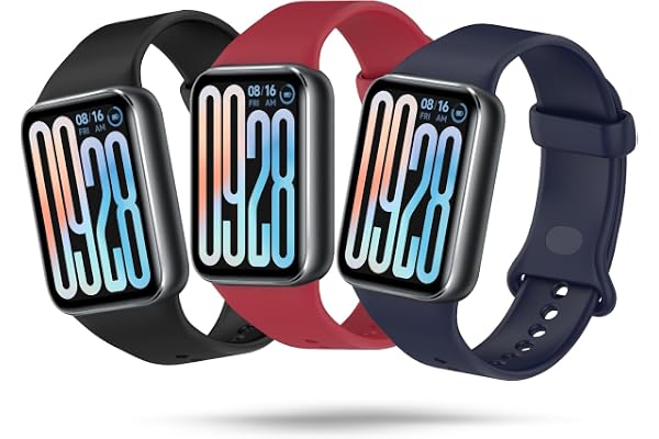 Xisair 3 Silikonarmband kompatibla med Xiaomi Smart Band 9 Pro och Xiaomi Smart Band 8 Pro Sportarmband, Silikonarmband, Andningsbart, Mjukt och Bekvämt för Miband 9Pro/8Pro