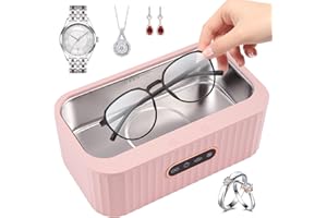 UENNM 400ML Ultraschallreinigungsgerät Ultraschallreiniger 45000Hz, Hochfrequenz Ultraschallreinigungsgerät Automatisch Ultrasonic Cleaner für Brillen, Schmuck, Uhren, Zahnprothesen Ultrasonic Cleaner…
