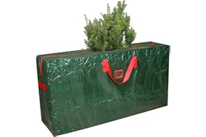 LEMESO Sac de Rangement pour Sapin de Noël, Organisateur d'arbre de Noël, Housse de Protection pour Coussins Meubles, Sac Imperméable Durable pour Maison Fourniture Bureau 135 * 34 * 68CM