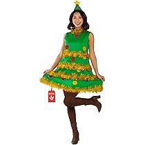 Mymyguoe Costume De Sapin De Noël Pour Adulte - Costume De Fête Amusant Pour Adulte - Costume Festif De Noël - Costume De Noël - Poncho De Noël, Vert, XL