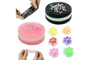 YCAAEO 2 Pièces Biscuit Stress Relief Toy + 6 Pièces Jouet Squishy Patte de Chat Squishy, Jouet Anti-Stress en Forme De Biscuit, Cat Paw Squishy, Jouet Squeeze Patte de Chat, Anti Stress Patte Squeeze, Soula