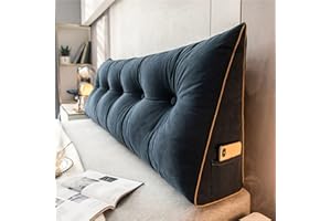 DMJLI-T Cuscino Schienale Letto e Divano Cuscino Cuneo per Letto Premium Imbottito Cuscino per Testiera Imbottita Cuscino per Lettino da Giorno Schienale Lettura Ad Angolo Triangolare