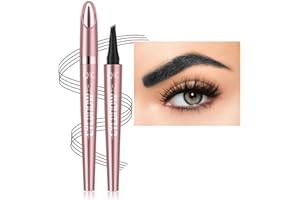 Anifer (04 Nero) matita per sopracciglia microblading, matita per sopracciglia disegno dei capelli, matita per sopracciglia con punta a forchetta.