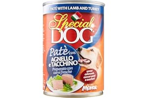 RICEL SUD MONGE SPECIAL DOG PATE' 12 PEZZI DA 400 GR CARNE AGNELLO/TACCHINO CANI ADULTI