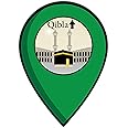 woopme ® Qibla Arrow Direction Sticker for Wall Floor Prayer Room Home House Decoration Vinyl Printed Stickers L x H 18 x 25 Cms