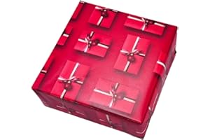 arkamii carta da regalo formato 86 x 64 cm disegno natale natalizio 3 fogli formato grande (NA11)