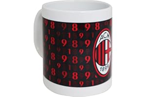 GIEMME Tazza Milan in ceramica con interno bianco e scritta nera PRODOTTO UFFICIALE