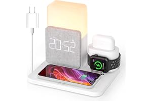 COLSUR Ładowarka indukcyjna 3 w 1, uniwersalna bezprzewodowa ładowarka 15 W Qi, przenośna szybka ładowarka do iPhone14 Pro Max/13/12/11/X/8, Samsung Galaxy/Huawei, iWatch SE 7/6/5/4/3/2, Air Pods Pro