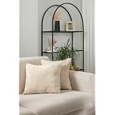 Formeya &Ccedil;ift Tarafı Wellsoft Kumaş 2'Li 44X44 Cm Hediyelik Dekoratif Pel&uuml;ş Kırlent Kılıfı Yastık Kılıfı Bej
