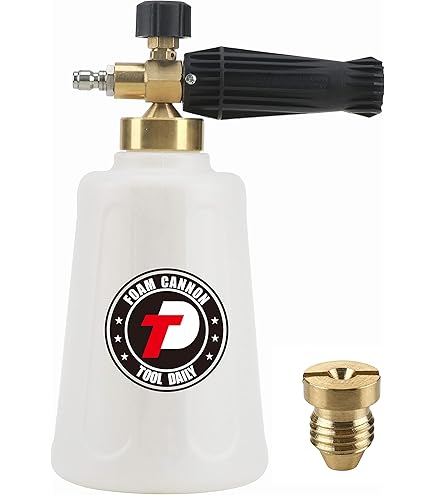 2x Schaumkanonen Düsen Set - Edelstahl Universaldüse 1,1mm Mit 5-lagigem Schaumsieb Für Auto-Waschlanze