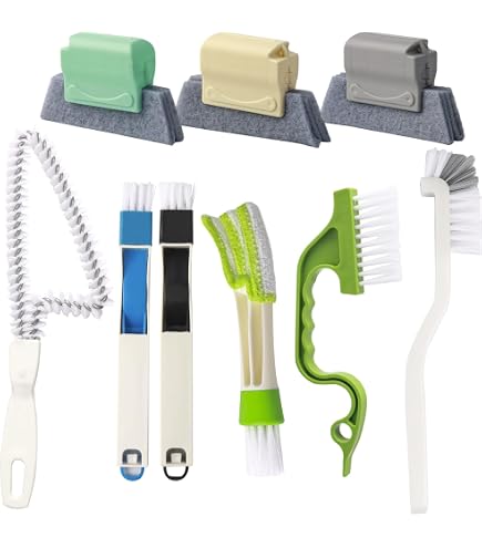 Kit De Nettoyage 17 Pièces ZDNT - Brosses Interstices, Joints Carrelage - Pour Salle De Bain, Cuisine