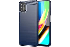 TingYR Funda para Motorola Moto G9 Plus, Resistente a los Arañazos, Fina de Silicona, Funda Interior de TPU Suave, Fundas para Motorola Moto G9 Plus Smartphone.(Azul)