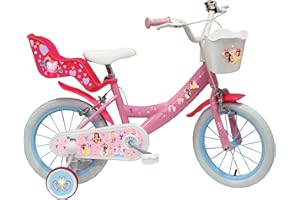 TECNOBIKE SHOP - VENDITA ACCESSORI GIOCATTOLI Bicicleta para Niños y Niña Bicicleta Denver Albri Princesses Princesas - Talla 14 pulgadas