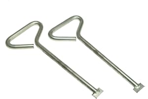 ARTIST UNKNOWN Monument Mlk20 Manhole Cover Lift Keys (Pack of 2) - 20in