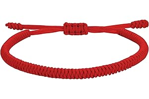 JENDEAR SHINE Bracciale Tibetano Uomo Donna Bracciale Buddista Amuleto Fede Buona Fortuna Coppia Amicizia Regalo