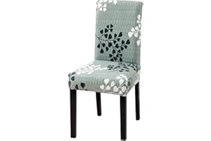Dioxide Fundas para Sillas Pack de 6 Fundas Sillas Comedor, Fundas Elásticas Chair Covers Lavables Desmontables Cubiertas para Sillas Muy Fácil de Limpiar Duradera - Ginkgo Biloba