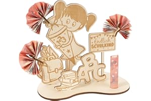 BOFUNX School Money Gift Wooden Finally School Child Money Gift Wooden Creative First Day of School Gifts for Girls First Day of School Table Decoration Home Decoration