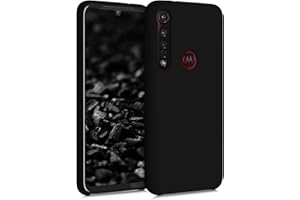 kwmobile Carcasa Compatible con Motorola Moto G8 Plus Funda - Case TPU y Silicona antigolpes - Apto Carga inalámbrica - Negro