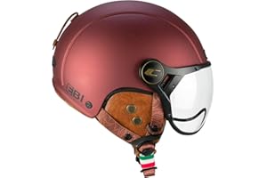 CGM EBI Casque de Ski Unisexe pour Adulte, Bordeaux satiné, S (55-56cm)