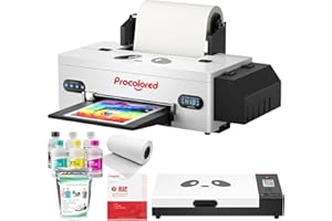 Procolored F13 DTF Printer Bundle A3 L1800 13Inches T Shirt Printing Machine With Curing Oven Cutter Roll Feeder Built-In Siphon System For Clothing Textile Customization (with oven)
