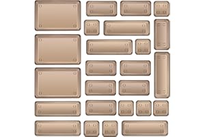 Collazoey System Organizacji Szuflad, Przezroczysty, z Organizerem na Toaletkę, 4 Rozmiary, Antypoślizgowe Organizery do Makijażu, Kosmetyków, Domu, Biura, Brązowe, 25 Sztuk