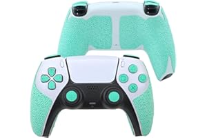 LUCK&LINK Controller Griff für PS5,Textured Skin Kit, für PS5DualSense/Edge rutschfest, schweißabsorbierend Controller Griffe, Knöpfe (Normal-Mintgrün, PS5DualSense)