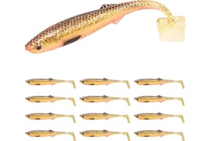TRUSCEND Esche Da Pesca Per Bass Trota Crappie Versatile Paddle Tail Swimbaits Superb Esche Da Pesca In Plastica Morbida Freshwater Saltwater Bass Walleye Esca Da Pesca Regali Per Gli Uomini