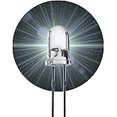 Lumetheus LED 5mm Farbe weiß 25000 mcd 25 Stück Leuchtdiode extra hell 3V weiße Diode 2 Pin LEDs
