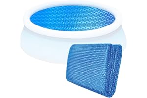 SVCEQZE 300x200x1cm Cubierta Solar para Piscina, Manta Termica Piscina, Cubierta Protección Burbujas, Cobertor Solar Piscina PE, Lona Piscina Cortable, Impermeable Y A Prueba De Polvo, Azul