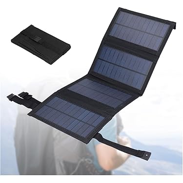 HOTUT Solar Charger Opvouwbaar, Draagbare oplader op zonne-energie met