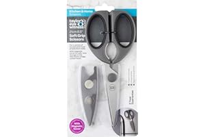 TAYLORS EYE WITNESS Kitchen Scissors with Magnetic Sheath - Grey, Dishwasher Safe Multipurpose Stainless Steel Sharp Utility Food Scissors for Chicken, Poultry, Fish, Herb, Vegetables