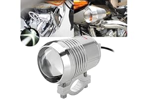 TUINCYN Motorcycle LED Spotlight 30W U2 U3 Spot Light with Aliminium Alloy Housing 6000K Motor Running Light Fog Light Headlight Lamp (1-pack)