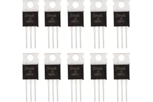 HUABAN 10PCS 30N06 TO-220 30A 60V N-Channel Power MOSFET Transistor (replace RFP30N06LE P30N06LE)