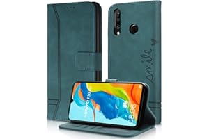 Aswant Funda para Huawei P30 Lite / P30 Lite New Edition, Cuero de PU Cartera Multifunción de Cierre Magnético Función Flip Case Carcasa Huawei P30 Lite / P30 Lite New Edition (Verde)
