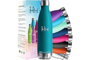 HoneyHolly Borraccia Termica, 18/8 Acciaio Inox Bottiglia Termica - 1000ML - Senza BPA Borraccia Palestra, Isolato Sottovuoto, Antigoccia, Bottiglia Acqua Termos per Scuola, Sport, Ufficio