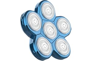 ‎KIBIY Kibiy Ersatzklingenkopf für Glatzen Rasierer Herren elektrisch (Blau, Ersatzkopf)…