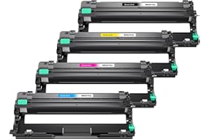 Q-image DR241 Drum Unit Replacement for DR-241 Compatible with MFC-9130CDN MFC-9140CDN MFC-9142CDN MFC-9330CDW MFC-9340CDW HL-3140CW HL-3150CDN DCP-9015CDW DCP-9020CDW (Black, Cyan, Magenta, Yellow)