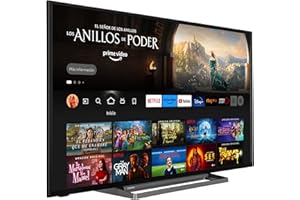 TOSHIBA 65UF3D63DA Smart TV Fire TV 65 pulgadas (4K Ultra HD, HDR10, Prime Video, Netflix, control de voz Alexa, baja latencia para Gaming, Bluetooth, USB, sonido Onkyo, Airplay)