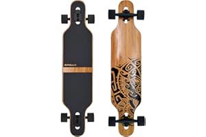 Apollo Longboard edición Especial Tabla Completa, con rodamientos de Bolas ABEC Alta velicidad, Drop-Through Freeride Skate Cruiser Boards